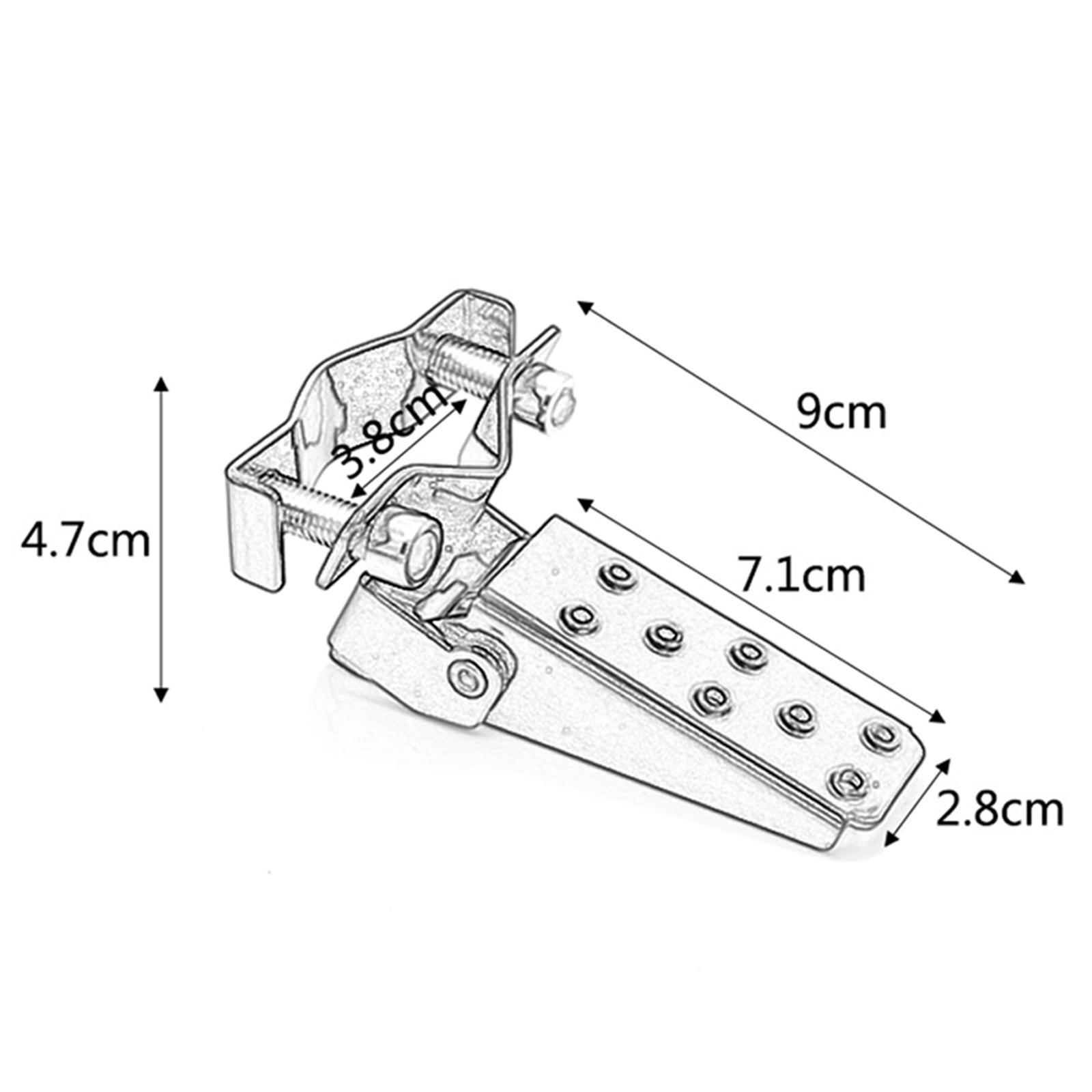 1 Pair of Motorcycle Steel Footrests Pedals Universal 25 30mm Foldable , Easy to Install