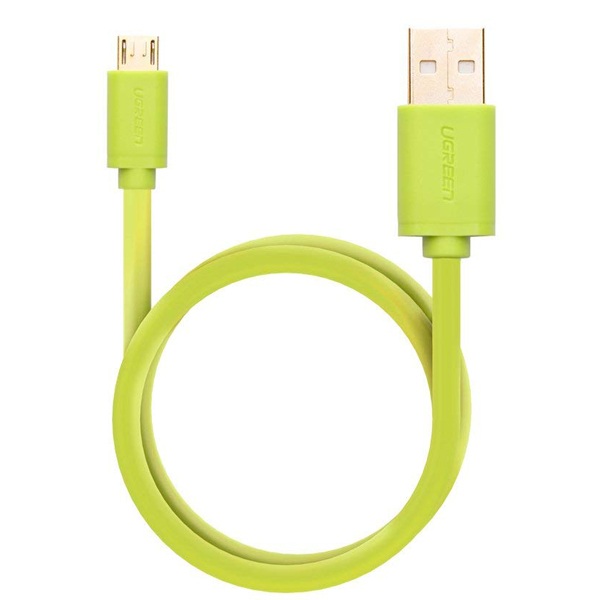 Cáp micro USB Ugreen 1m màu xanh lá - 10876 - hàng chính hãng