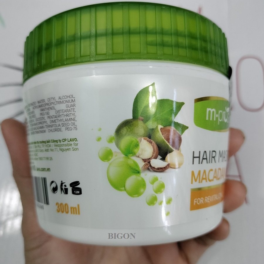 Hấp dầu M.Pros Macadamia Oil phục hồi tóc hư tổn, ngừa rụng tóc, siêu mượt 300ml