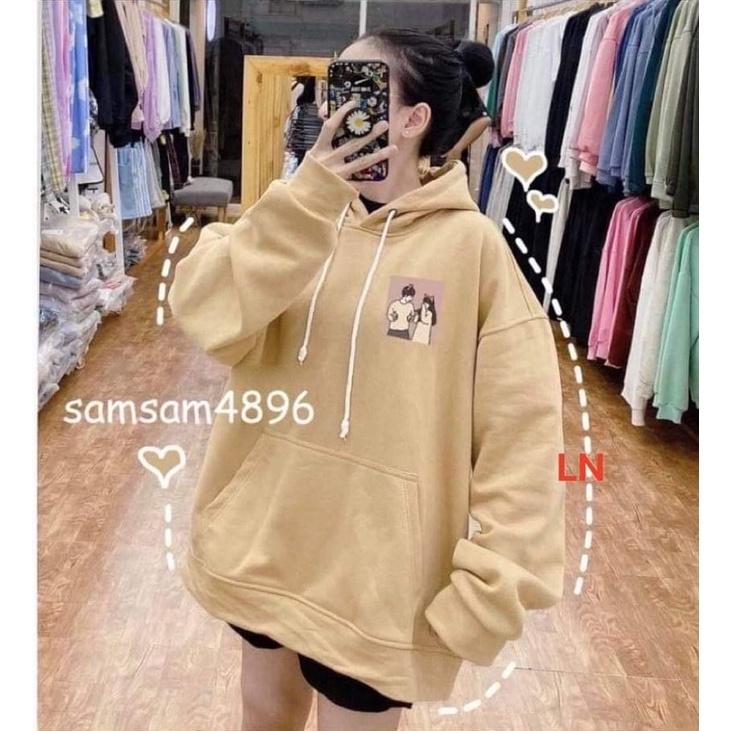 Áo hoodie logo 2 người DA6