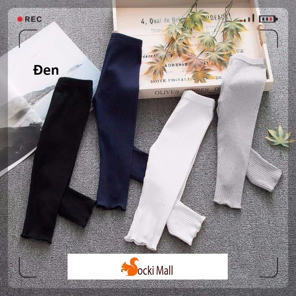 Quần ôm legging dài, dễ dàng phối hợp với áo cho bé gái diện đi dạo phố (Màu Đen)