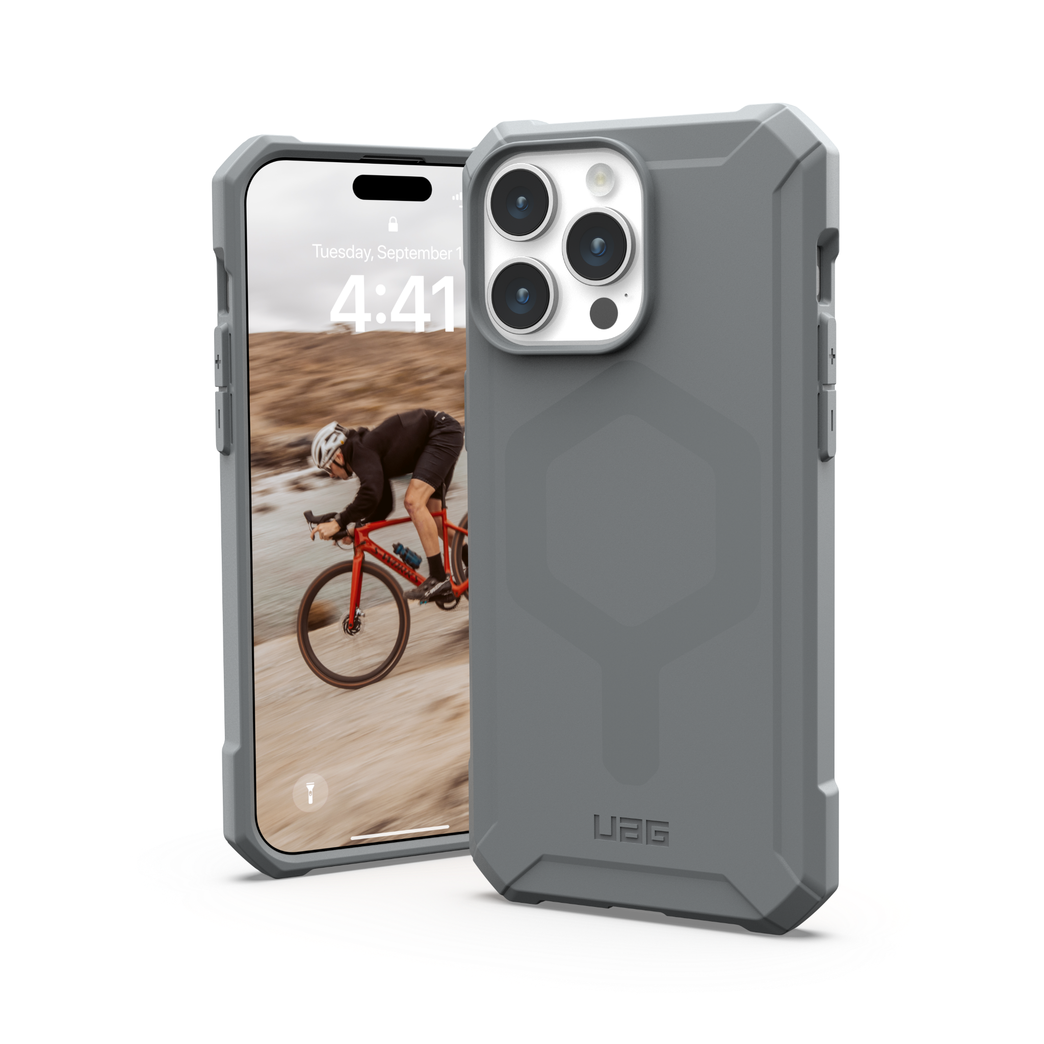 Ốp Lưng Chống Sốc UAG Essential Armor Hỗ Trợ Sạc Magsafe Cho iPhone 15 Pro Max Hàng chính hãng