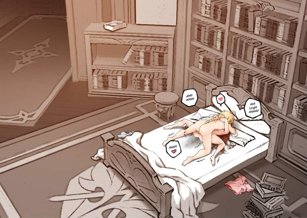 genshin impact aether x amber doujin chapter 1 14