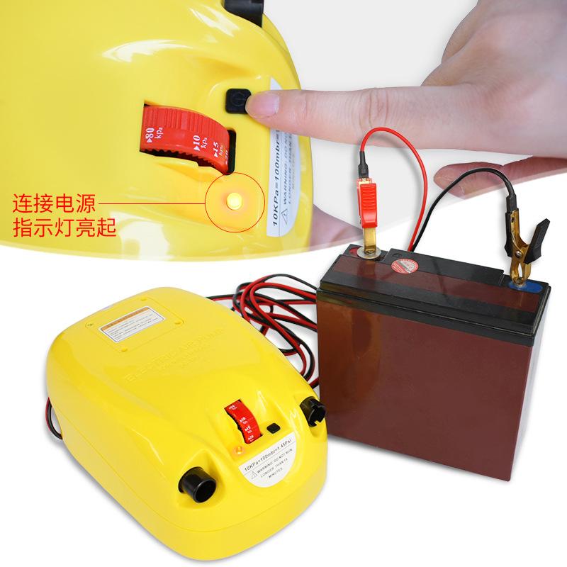 Khuyến mại thuyền cao su thuyền bơm hơi xuồng máy xe máy bơm cao áp biển điện máy bơm không khí điện áp cao DC bơm hơi bơm điện