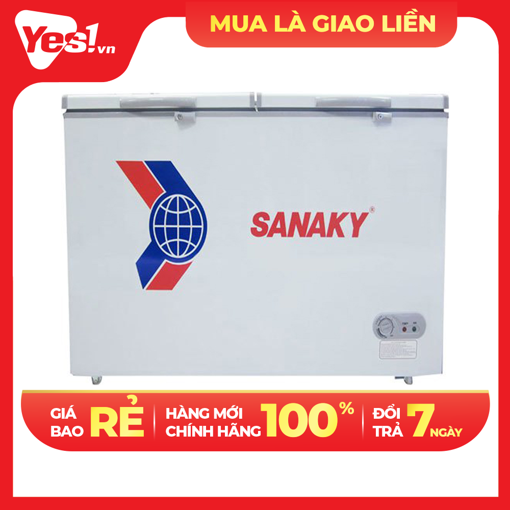 TỦ ĐÔNG SANAKY 208 LÍT VH-255A2 NHÔM (R600A) (HÀNG CHÍNH HÃNG) (CHỈ GIAO HCM)