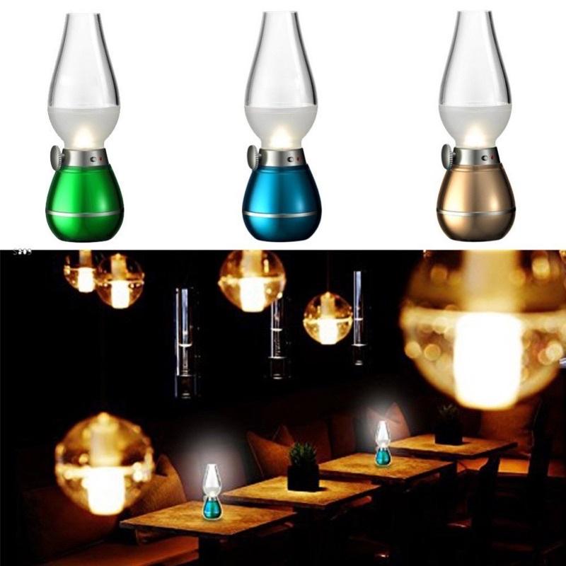 đèn dầu cảm ứng điện tủ led thổi tắt đèn thờ cảm ứng đèn bàn thờ sạc điện đèn thờ tích điện không khói