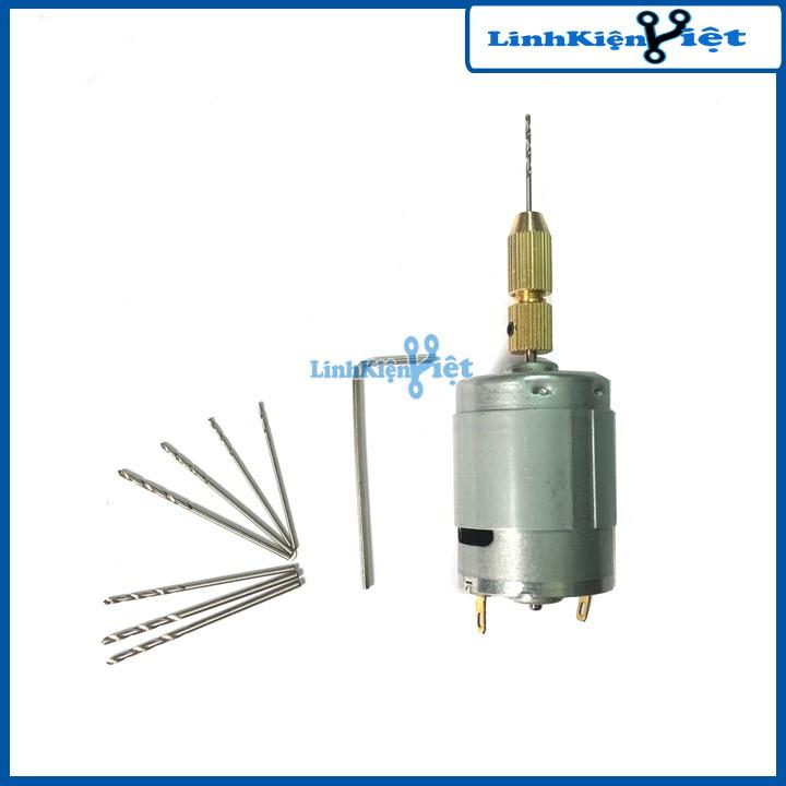 Khoan mini siêu khỏe chế từ động cơ 335 và phụ kiện V1
