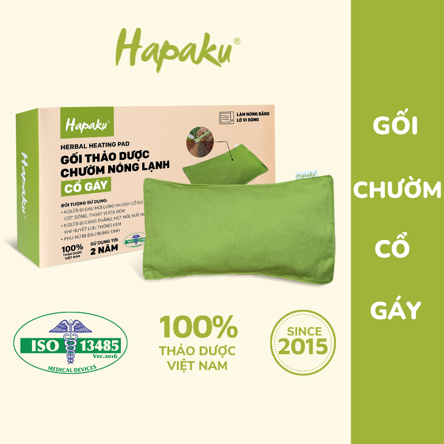 Gối Kê Gáy, Cổ Thảo Dược Hapaku - Làm Nóng Bằng Lò Vi Sóng