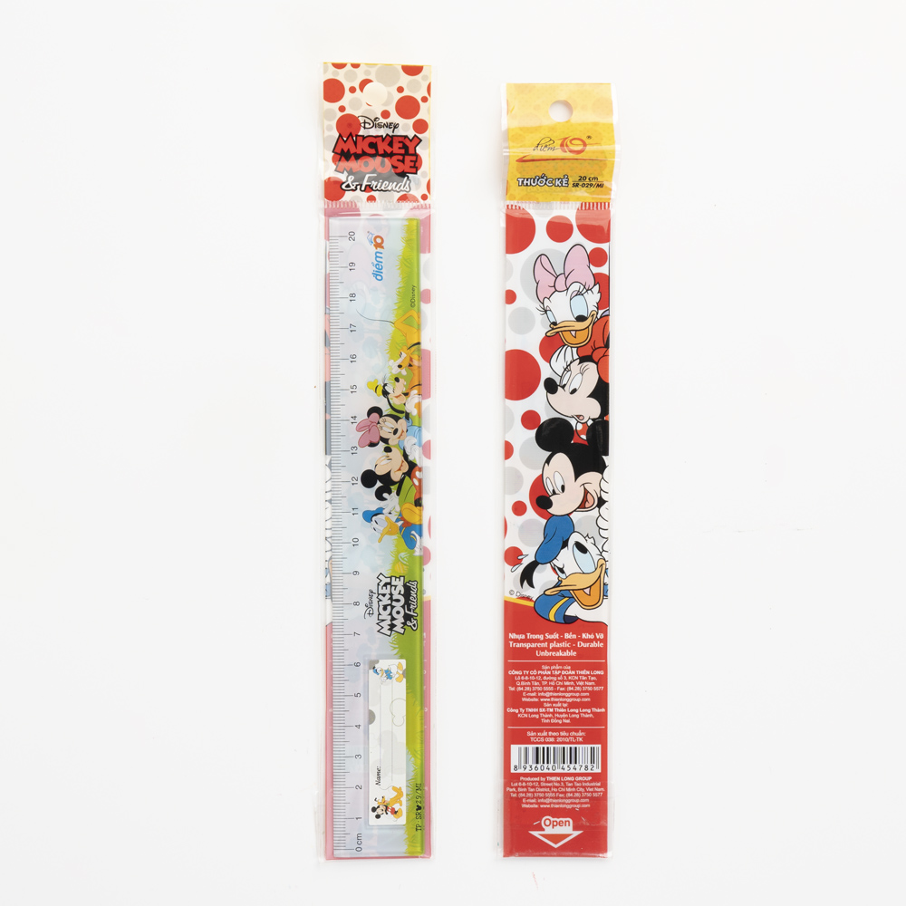 Thước thẳng Điểm 10 Disney Mickey SR-029/MI