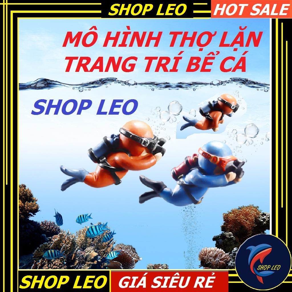 Mô hình thợ lặn trang trí bể cá - thợ lặn tìm kho báu - hồ thủy sinh - shopleo