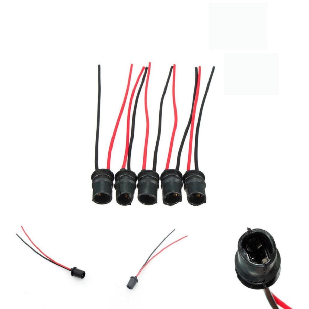 5x T10 501 W5W 194 168 LED Car Light Bulb Extension Socket Holder Connector