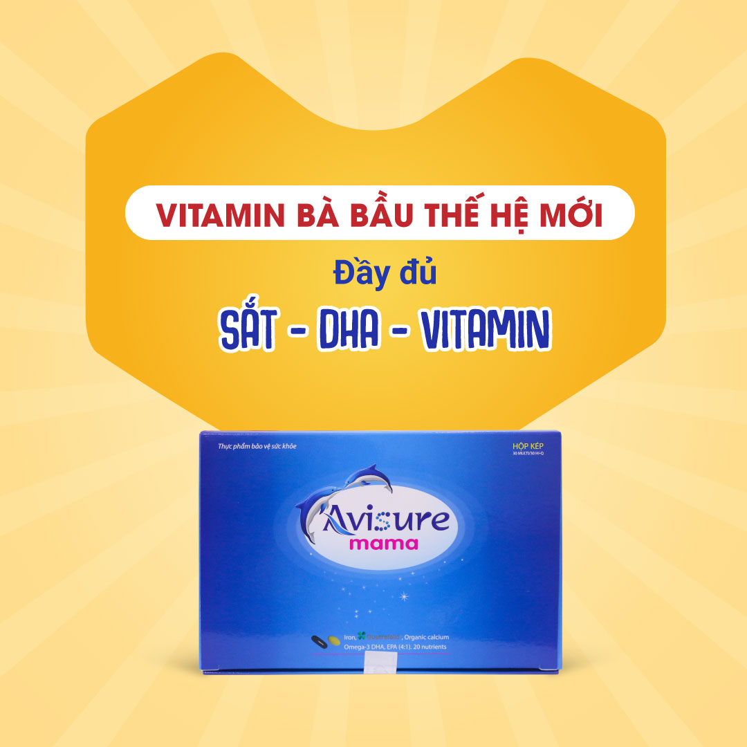 Bộ sản phẩm cho bà bầu Sắt, Canxi, DHA, Vitamin Avisure gồm: Avisure Safoli 60 viên+Avisure Hical 60 viên+Avisure DHA 40 viên+Avisure mama 60 viên