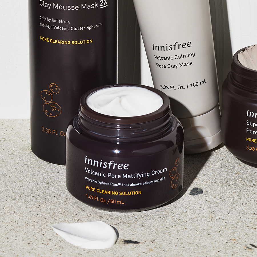 Kem dưỡng làm mờ lỗ chân lông đá tro núi lửa innisfree Volcanic Pore Mattifying Cream 50ml - 131173333x