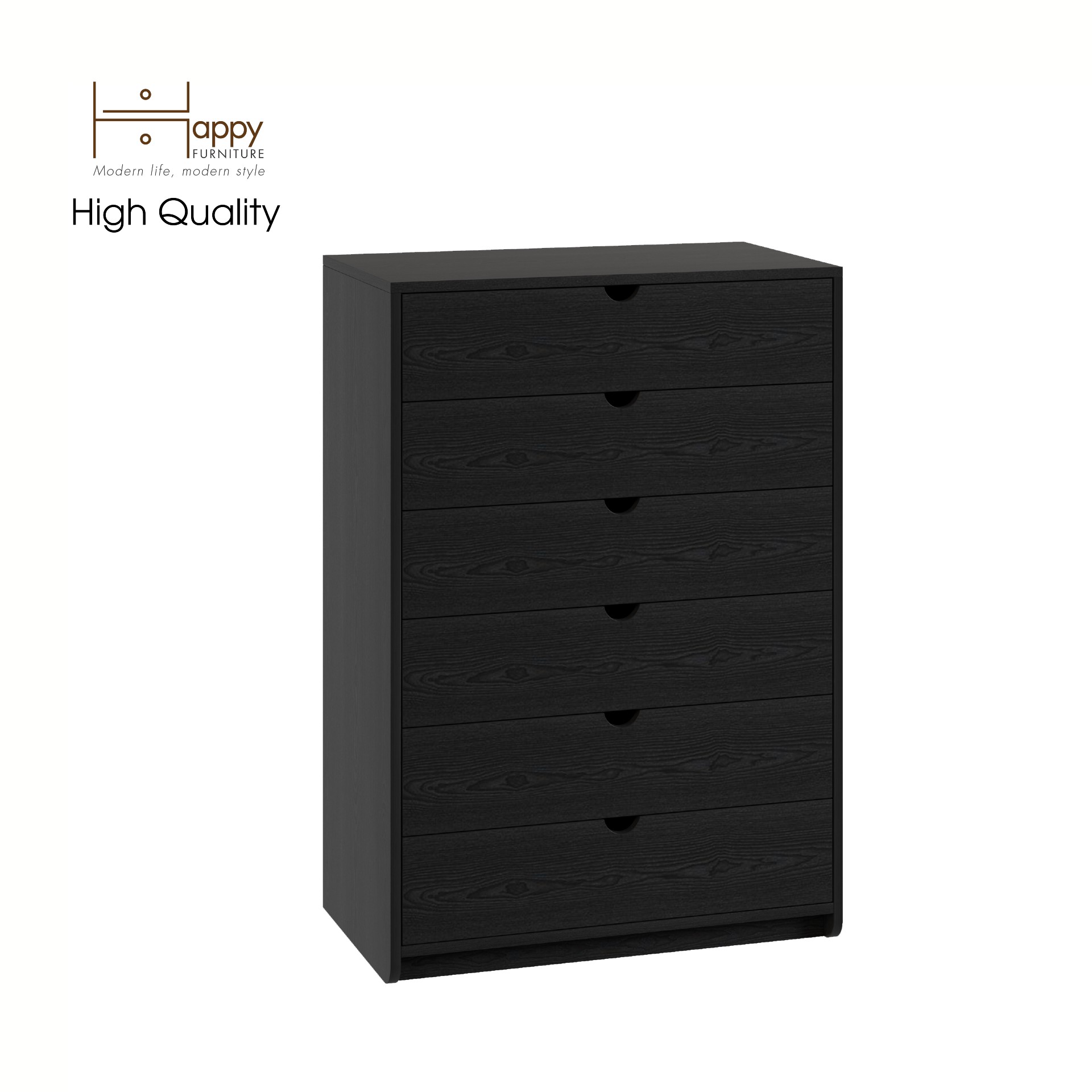 [Happy Home Furniture] CIRCLE, Tủ đựng đồ 6 ngăn kéo, 76cm x 45cm x 110cm ( DxRxC), THK_084
