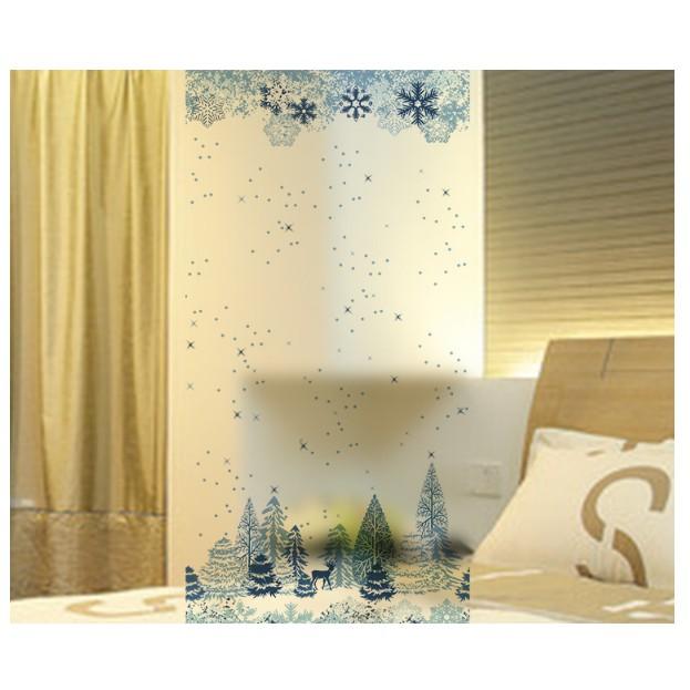 Decal Dán Kính Cao Cấp - Rừng Núi Tuyết Băng Gía