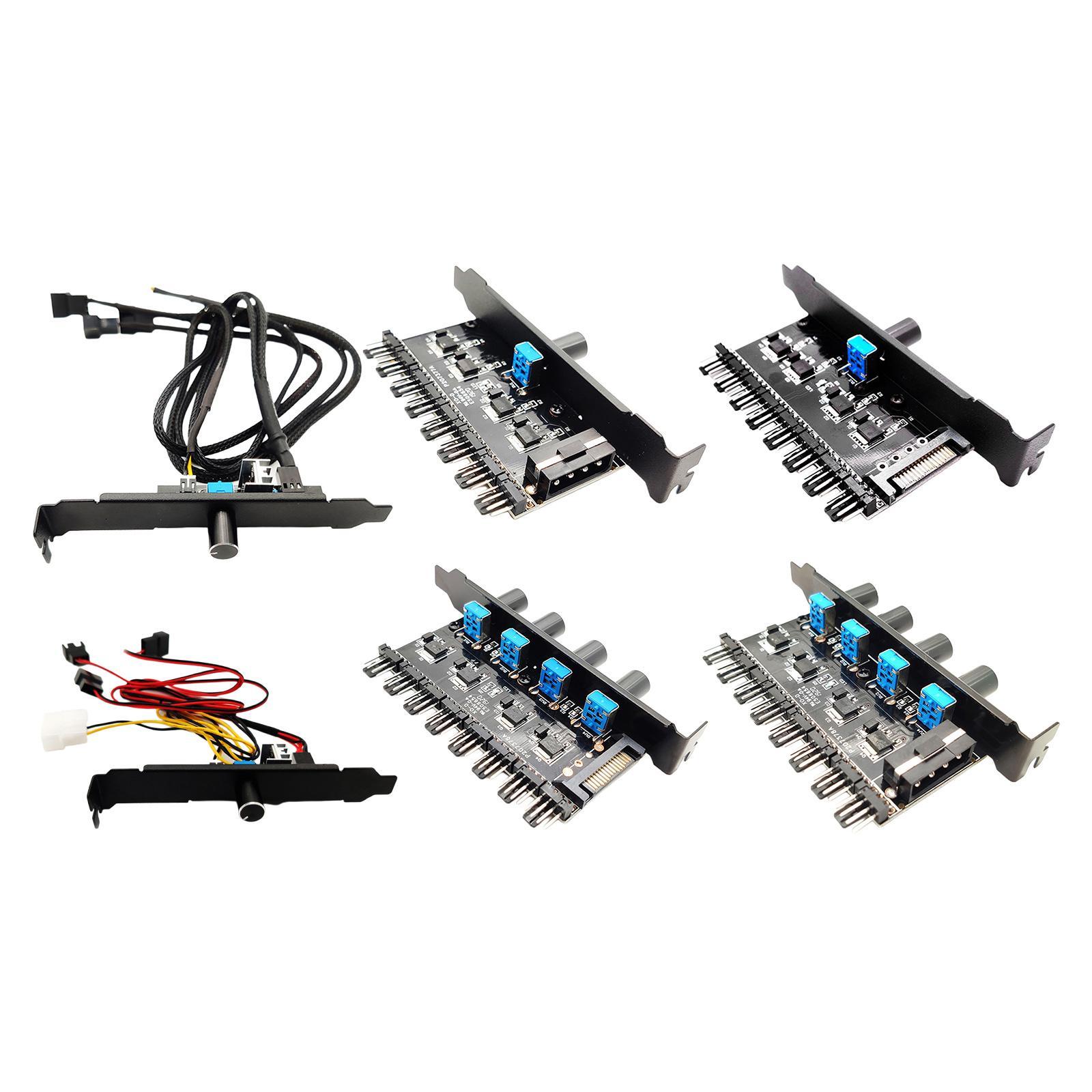 12V Computer PC Hub Regulator 3 8 Way 4Pin 3Pin Speed Controller