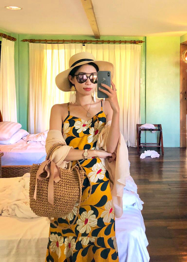 Đầm maxi 2 dây xinh xắn, lưng dây đan sexy quyến rũ, dáng dài ngang bắp chân, phom đẹp dễ mặc, váy đi biển, du lịch | MX036