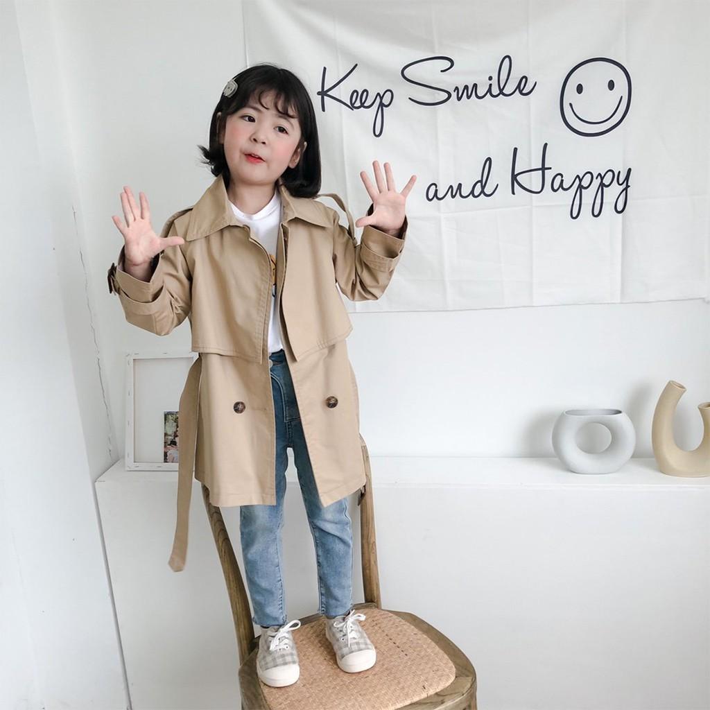 Áo khoác bé gái xuất dư, thiết kế dáng dài sang chảnh, chất liệu da xịn xò, lót lông siêu ấm.
