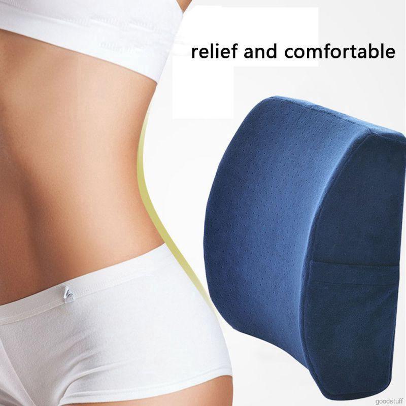 Gối xốp thoáng khí đỡ lưng giảm đau tiện lợi