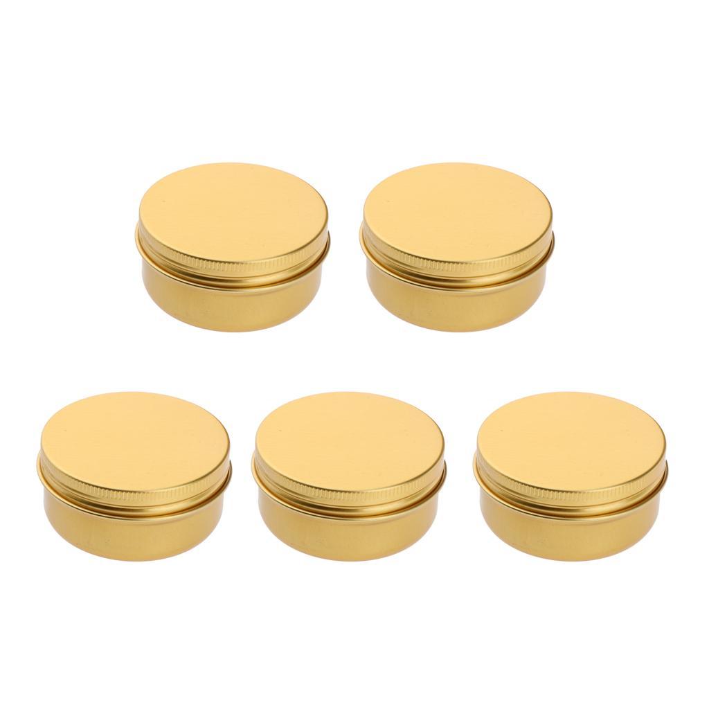 10x Empty Cosmetic Cream Lotion Jar Pot Aluminum Case Tins for Travel 100ml
