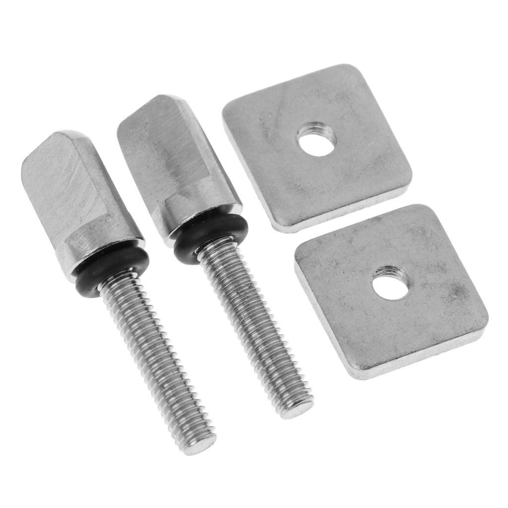 8 Sets Stainless Steel Fin Screw For Longboard Board Mount Hardware