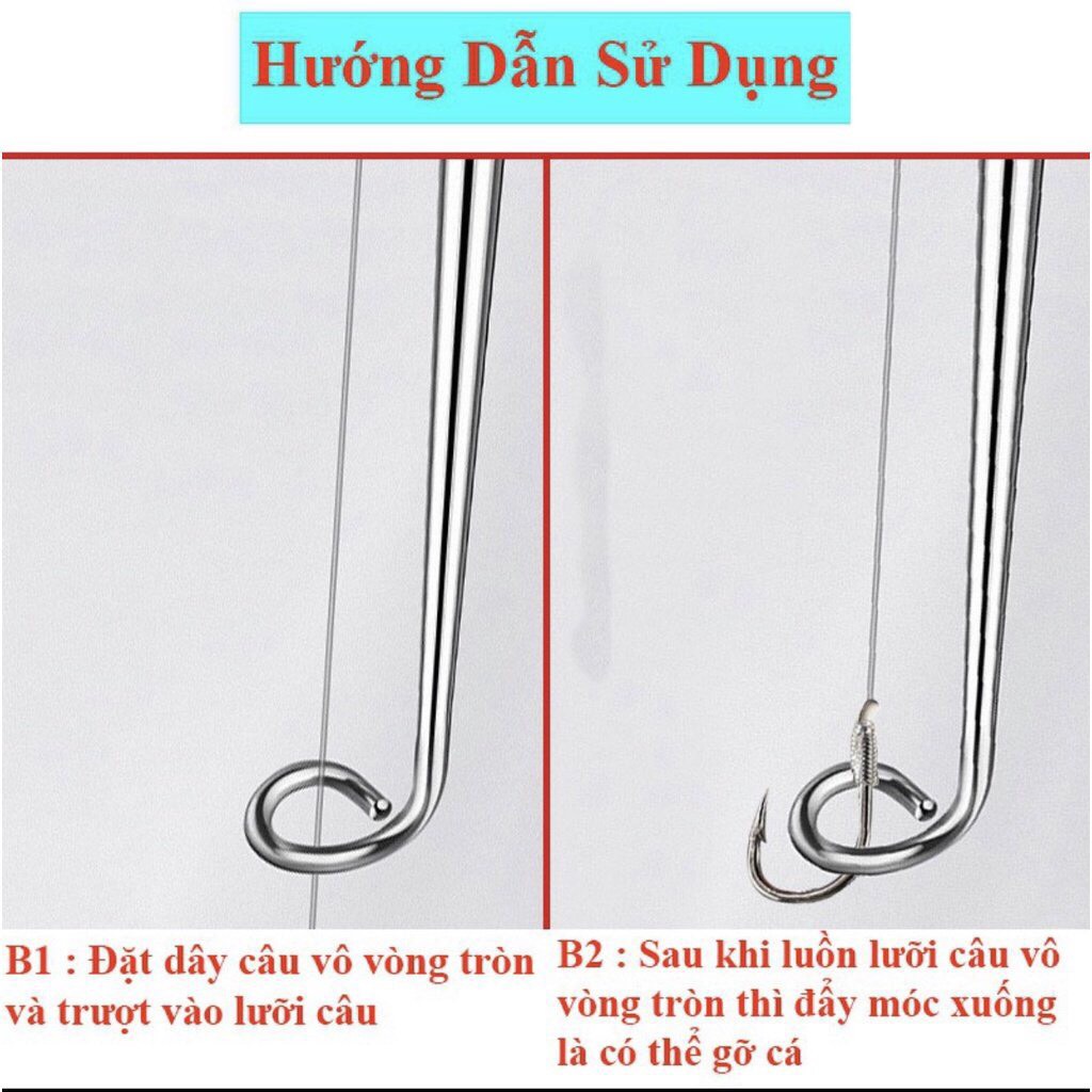 Dụng Cụ Gỡ Lưỡi Câu Cá Chất Liệu Inox Chống Rỉ