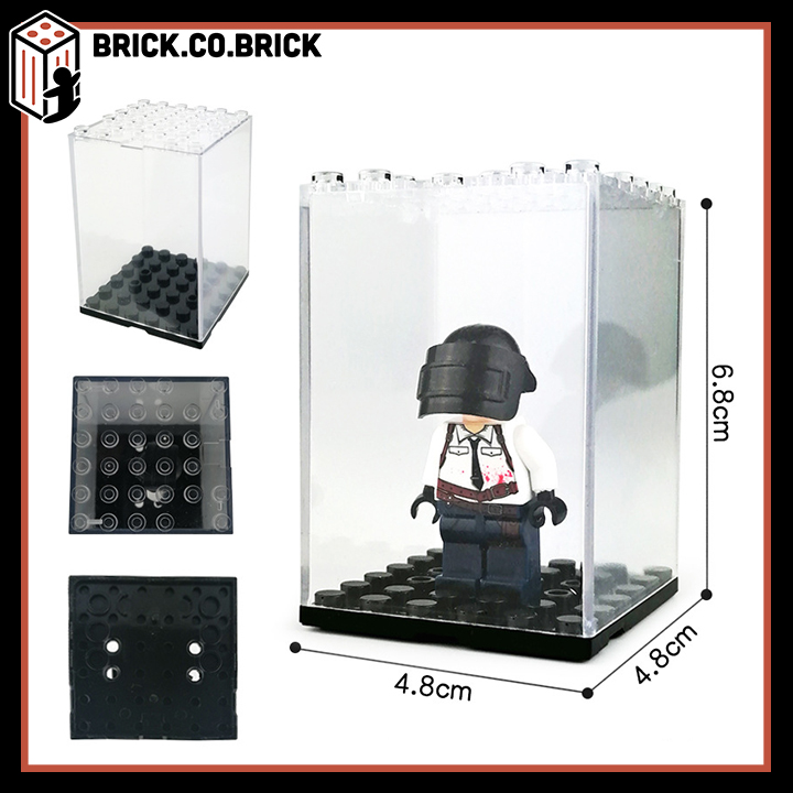 Đồ chơi Lắp ráp Hộp Nhựa Trưng bày 1 Minifigure Chất liệu Kính Nhựa Mica Display Box