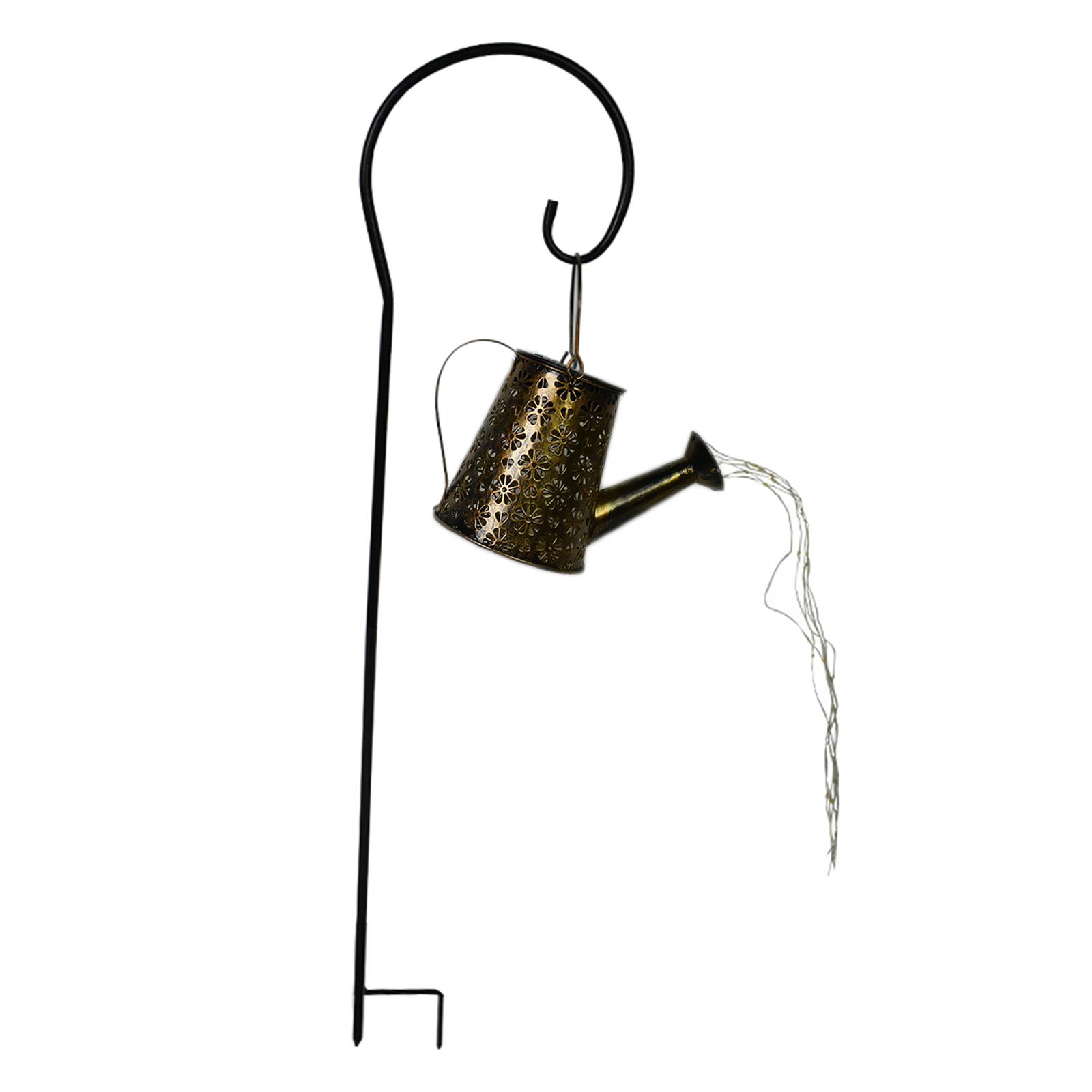 LED Lights Watering Can Outdoor Fairy String Lamp