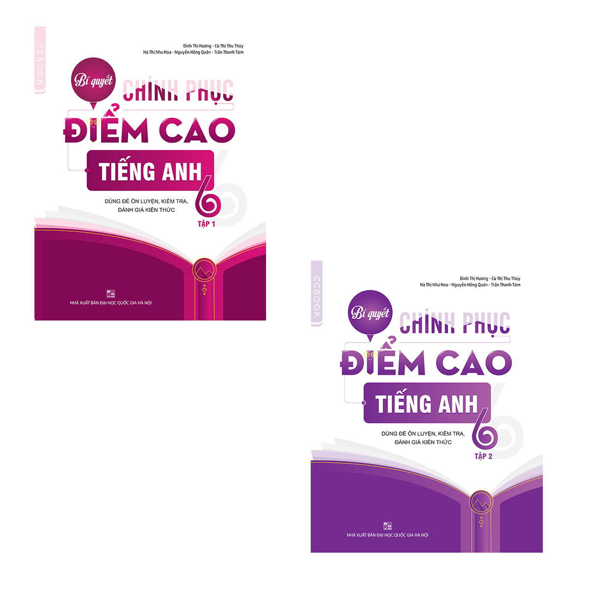 Combo Bí quyết chinh phục điểm cao tiếng Anh 6 Tập 1, 2