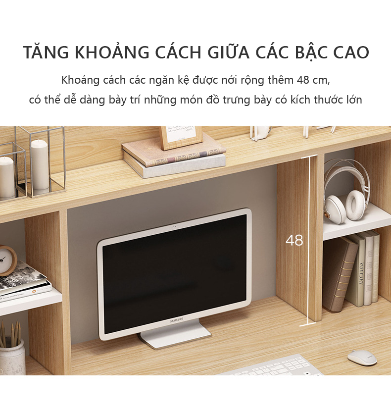 Bàn học cho bé size nhỏ màu vân gỗ GP161B