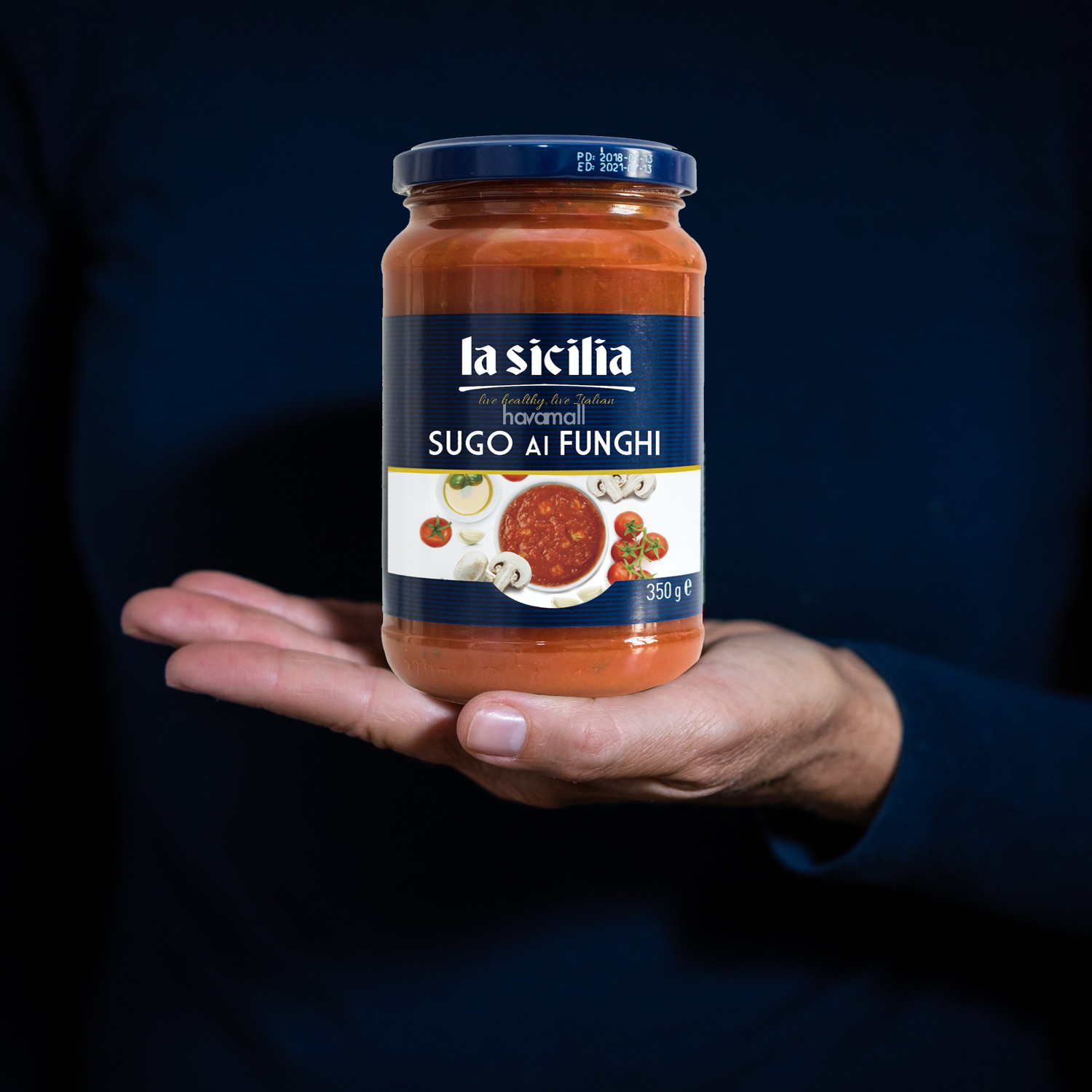 Sốt Cà Chua Nấm Lasicilia 350gr – Lasicilia Tomato With Mushroom Sauce 350gr