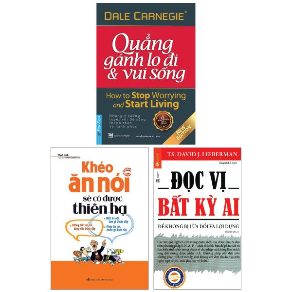 Combo Sách Đọc Vị Bất Kỳ Ai + Khéo Ăn Nói Sẽ Có Được Thiên Hạ + Quẳng Gánh Lo Đi Và Vui Sống