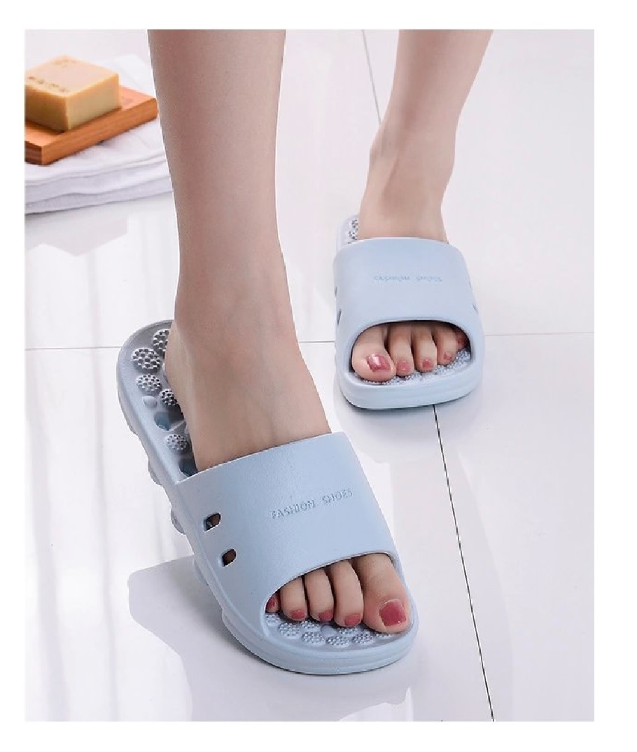 Giày quai ngang nam và nữ FASHION đi trong nhà thiết kế lỗ thoát nước, có đế matxa