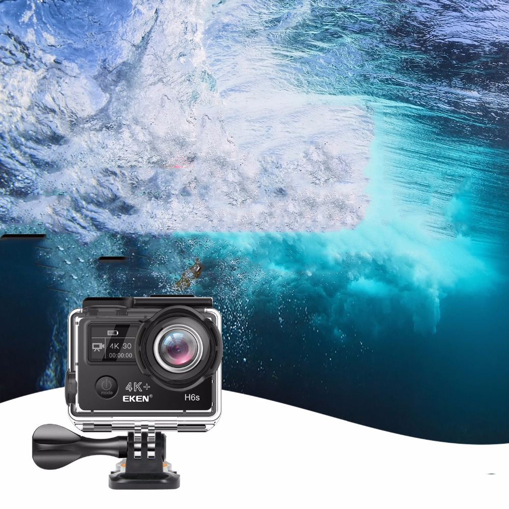 Camera hành trình sports Eken HR9 Ultra HD Wifi quay video 4K tặng đầy đủ bộ phụ kiện lắp đặt trên cả ô tô xe máy - Hàng nhập khẩu nguyên bộ