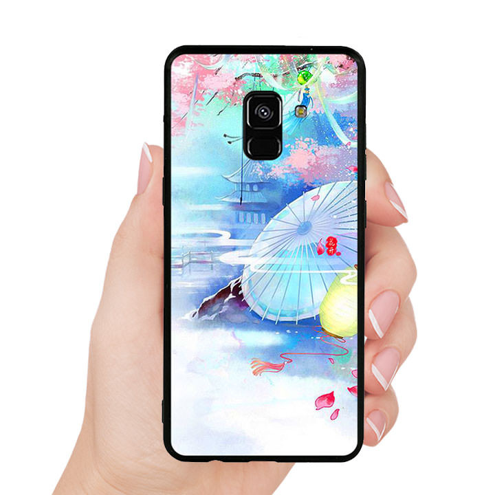 Ốp lưng viền TPU cho điện thoại Samsung Galaxy A8 Plus 2018 - Diên Hi Công Lược Mẫu 7