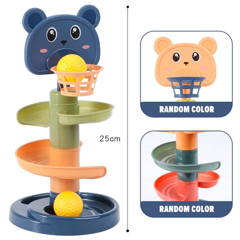 Đồ chơi hình tháp YADOU bóng lăn thú vị mang tính giáo dục sớm thích hợp cho bé 1-3 tuổi