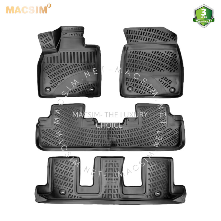 Thảm lót sàn ô tô nhựa TPU silicon Lexux RX 2015-2023 7 chỗ Nhãn hiệu Macsim