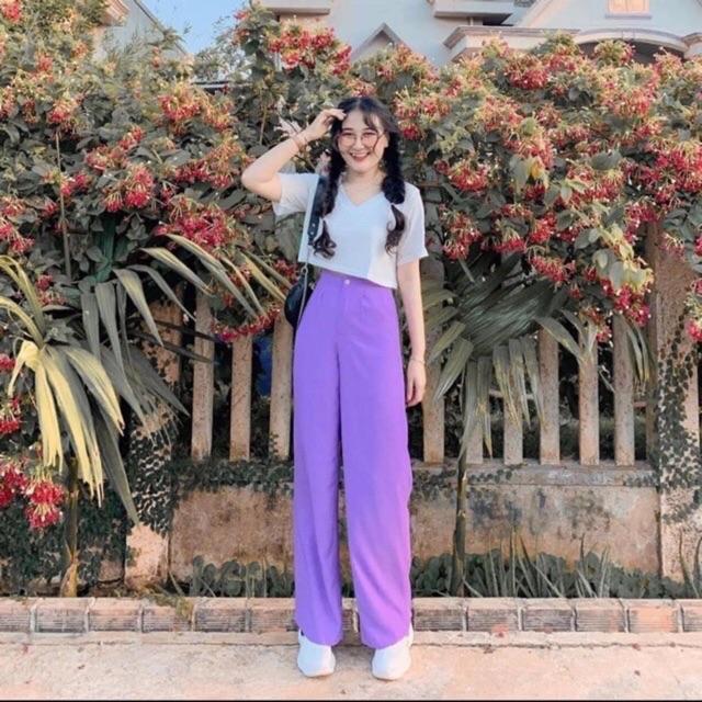 QUẦN SUÔNG NÚT 4 màu