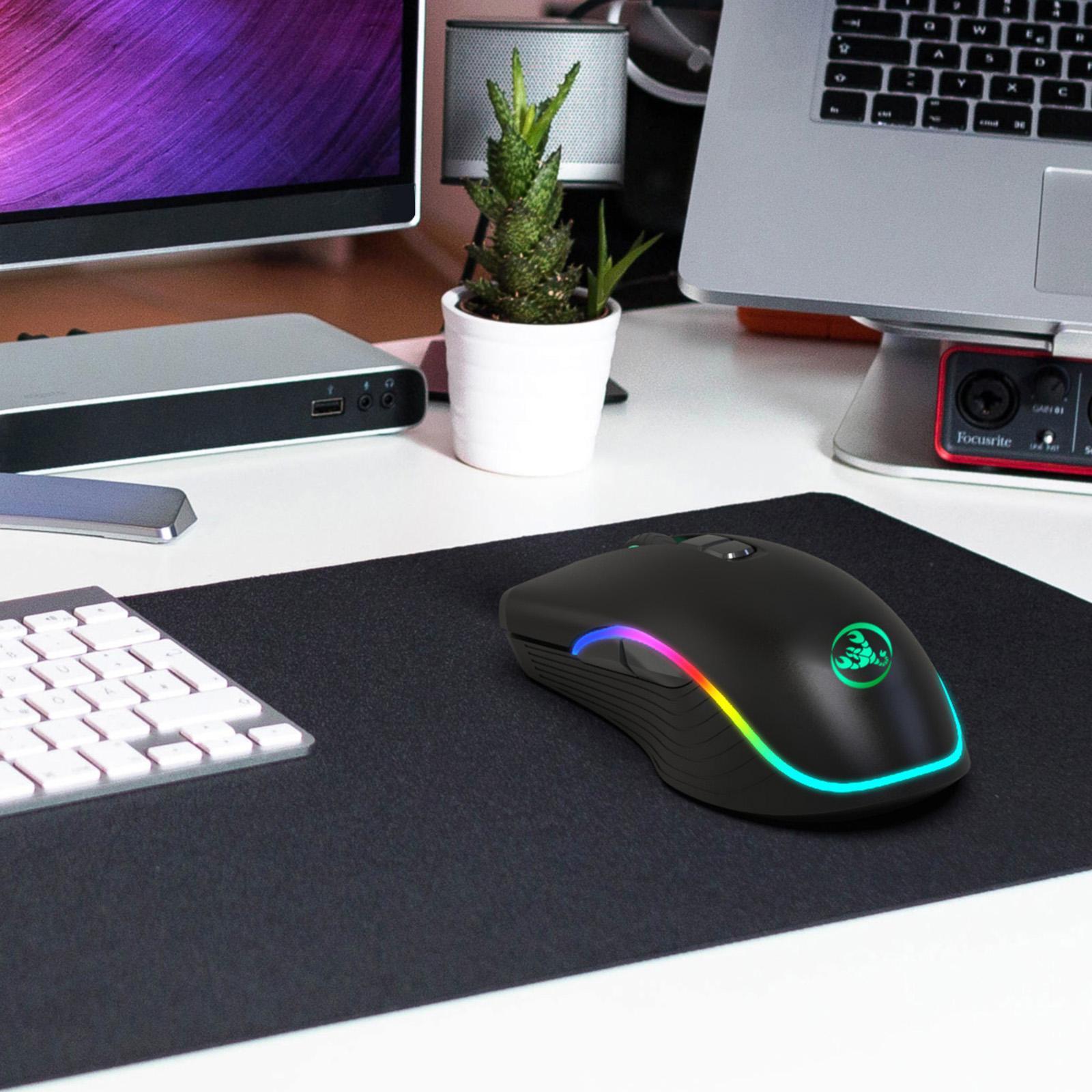 Rechargeable 2. Computer Gaming Mouse Optical Mice with USB Receiver