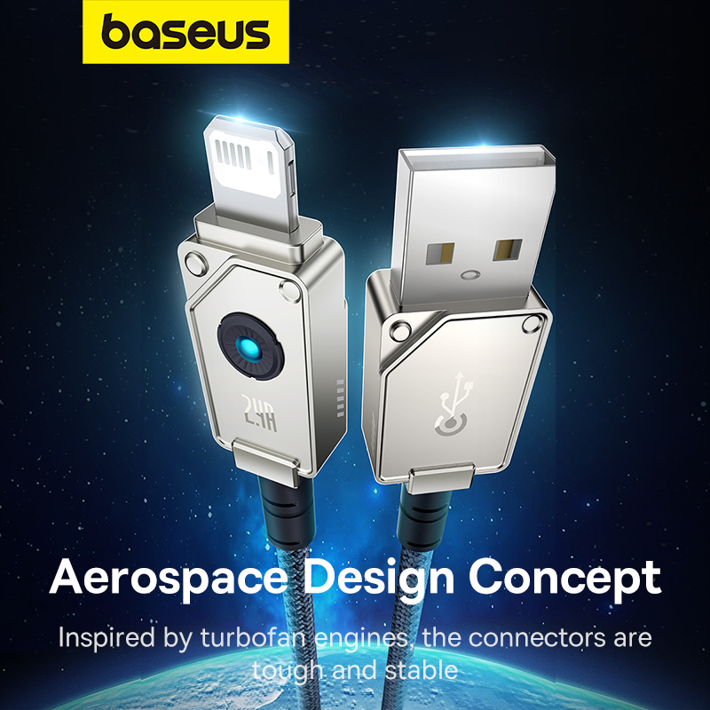 Cáp sạc nhanh Baseus Unbreakable Series USB to Light-ning 2.4A P10355802111-00- Hàng chính hãng