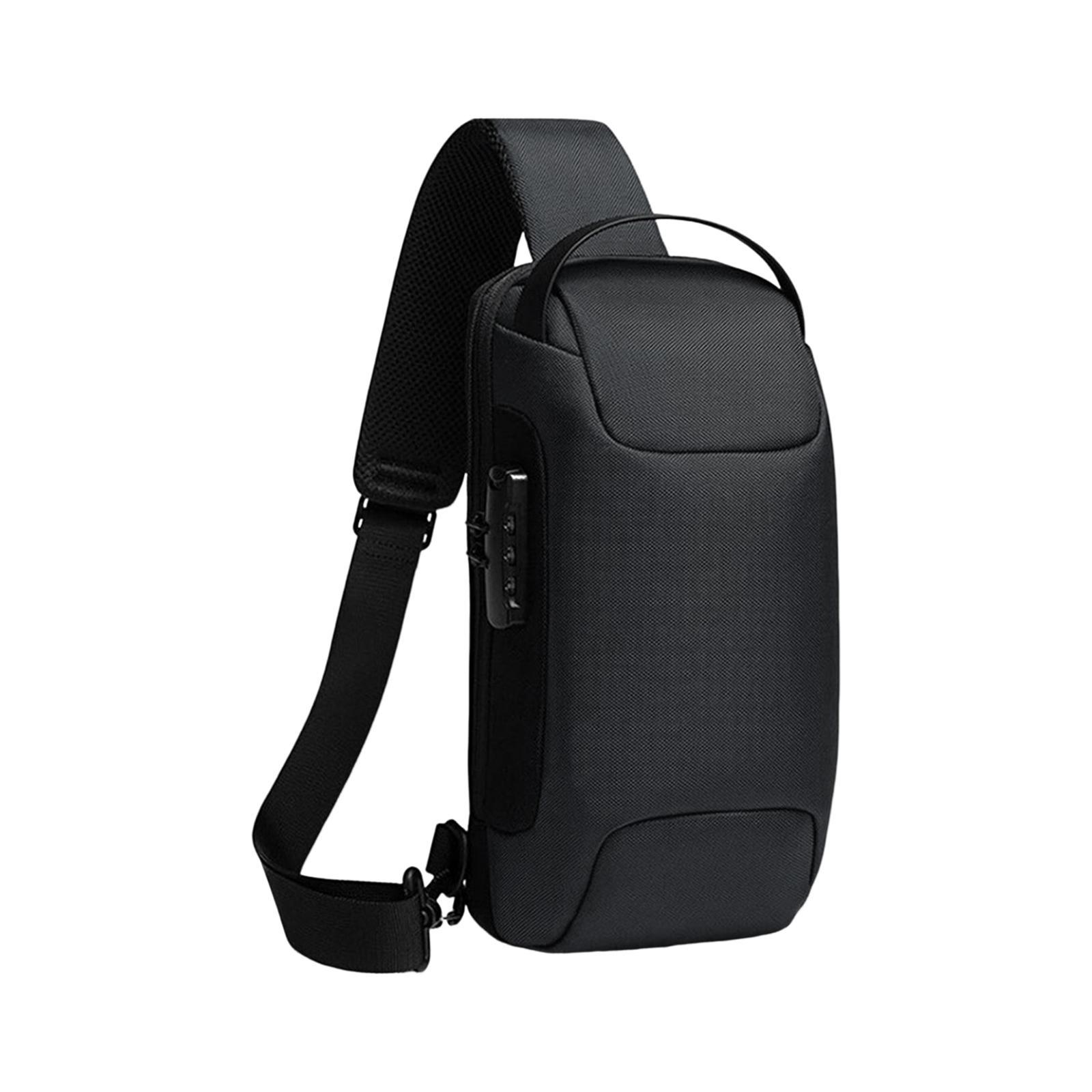 Bag for Men with Lock Backpack Handbag for Cycling Camping Travelling
