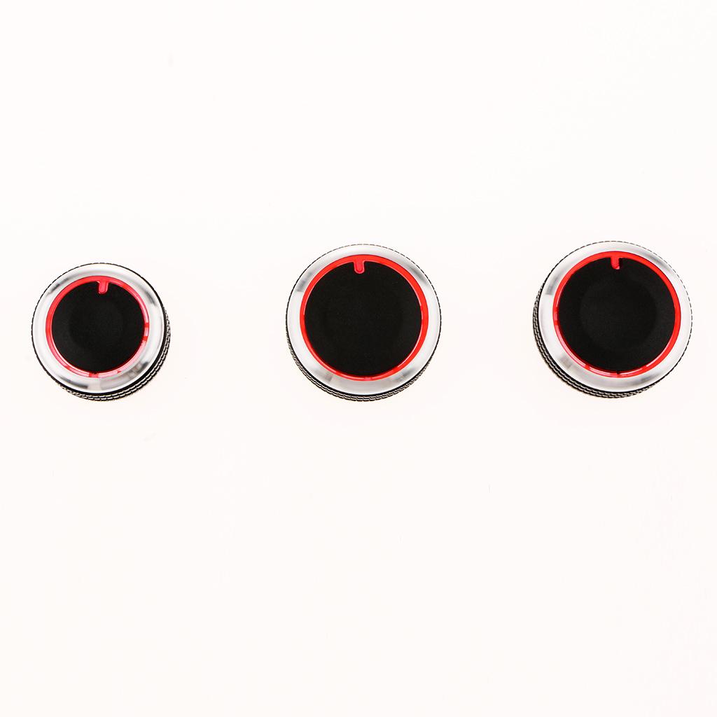 1 Set AC Panel Control Switch Knobs for 02-16 VW Volkswagen Black