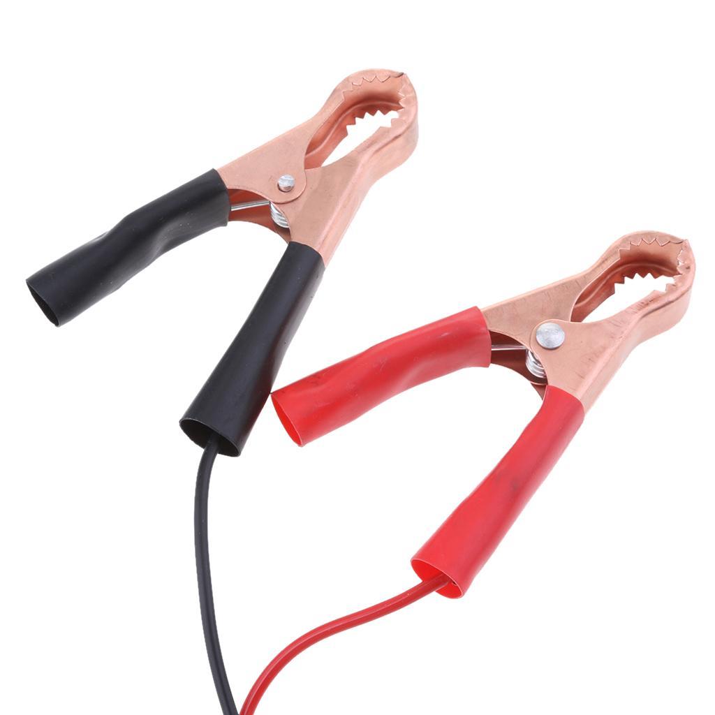 2x 10INCH SAE to Alligator Clip Harness Solar Battery Quick Connect Assembly