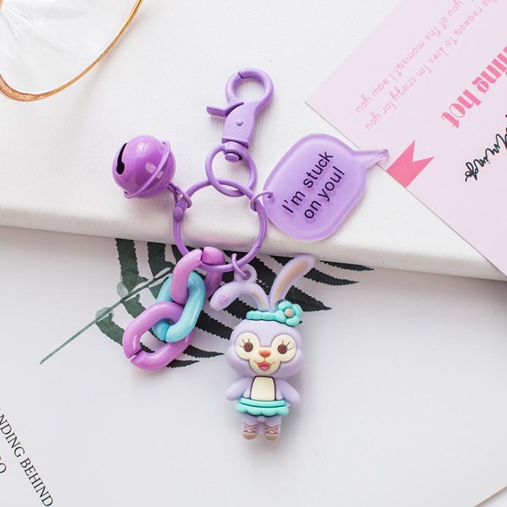 Móc Khóa Hoạt Hình Bông Full Phụ Kiện