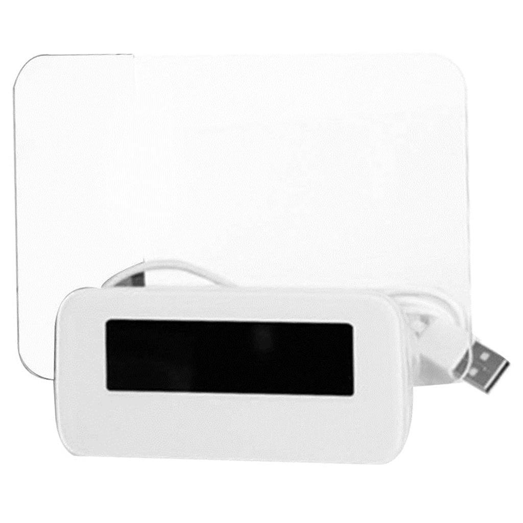 LED Digital Fluorescent Message Board Date Time Clock