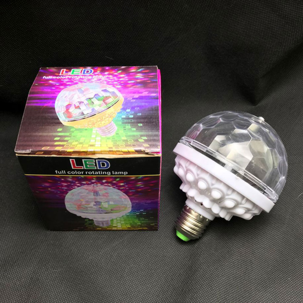 Đèn Quay Sân Khấu Trang Trí 6 Màu 220V Led 3W RGB Cao Cấp