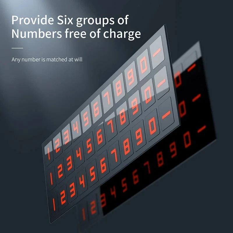 Bảng số dạ quang Baseus Moonlight Box Series Temporary Parking Number Plate dùng cho xe hơi (Nam châm, hợp kim nhôm ) ( Hàng Chính Hãng)
