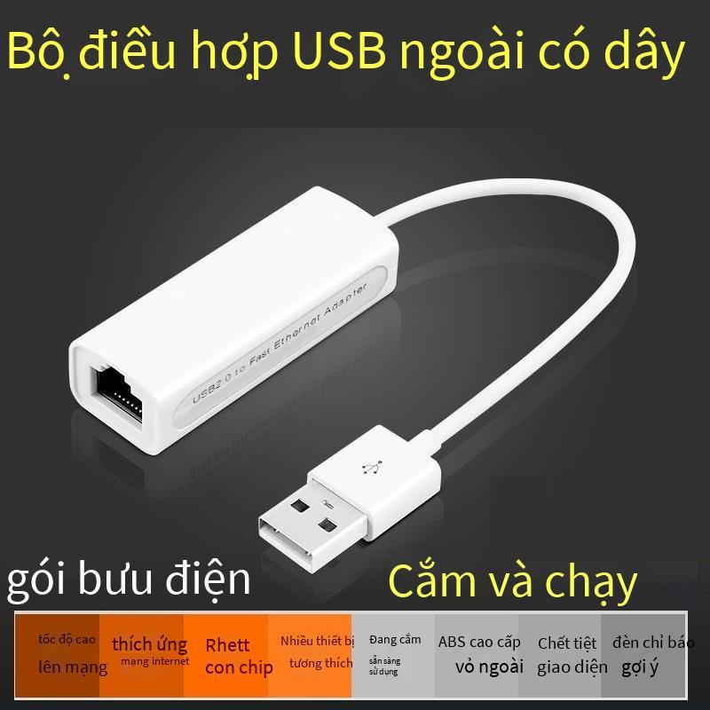 Đảm bảo chất lượng mới USB card mạng chuyển đổi laptop card mạng có dây bên ngoài giao diện cáp mạng usb sang rj45