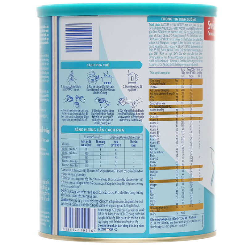 Sữa bột NAN Optipro số 1 - 900g (0 - 6 tháng)