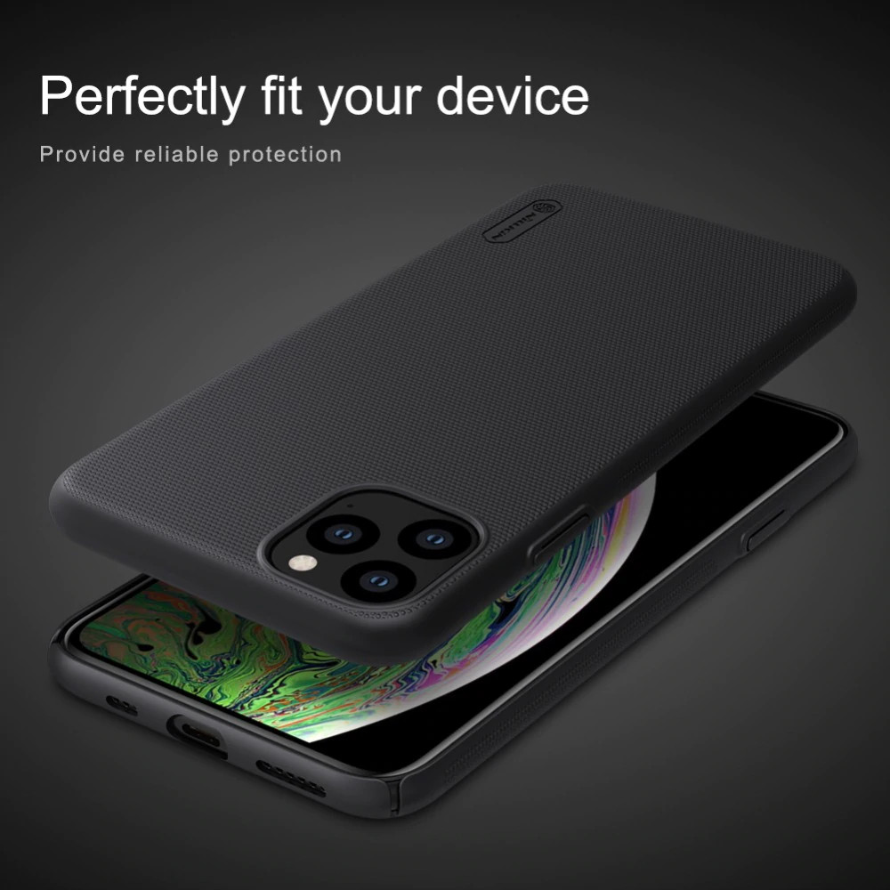 Ốp Lưng Sần chống sốc cho iPhone 11 Pro hiệu Nillkin Super Frosted Shield - Hàng Chính Hãng